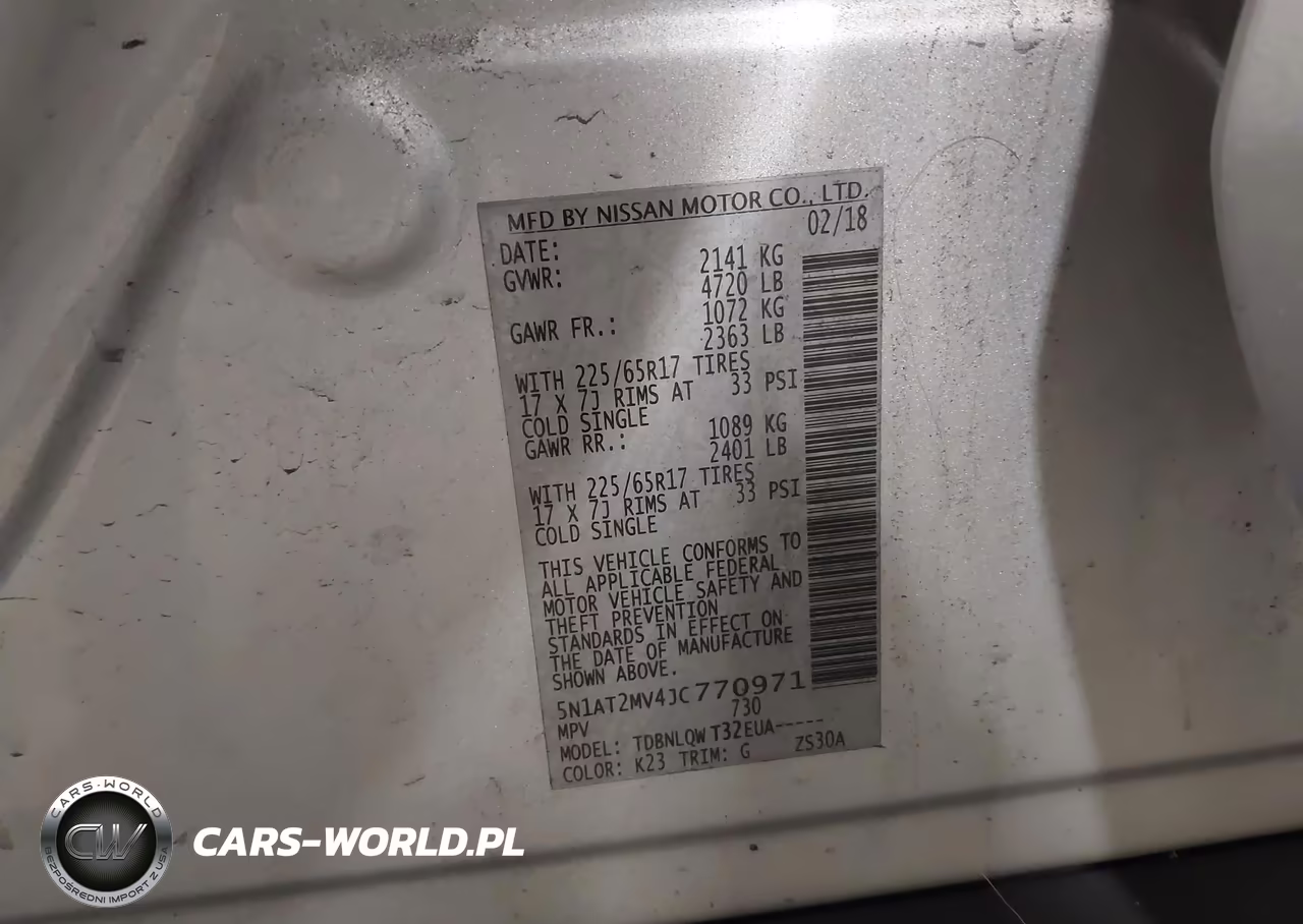 2018 Nissan Rogue Sv VIN:5N1AT2MV4JC770971 - 9