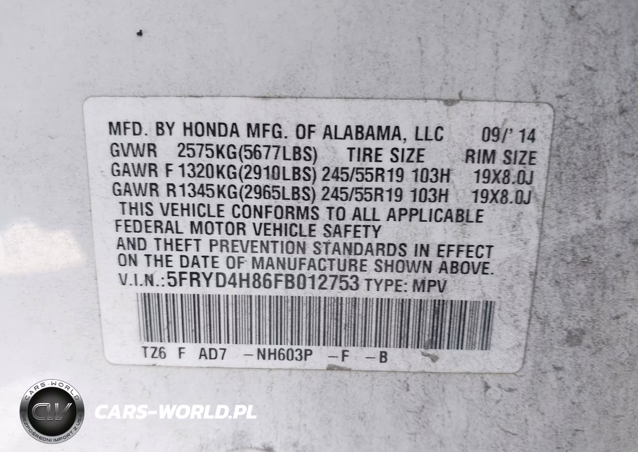 2015 Acura Mdx Advance Pkg W-Entertainment Pkg VIN:5FRYD4H86FB012753 - 9