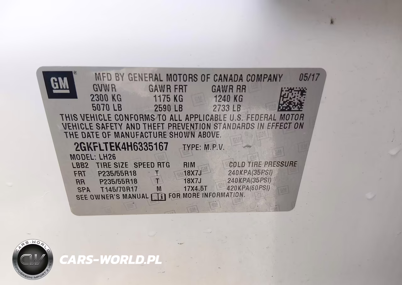 2017 GMC Terrain Sle-2 VIN:2GKFLTEK4H6335167 - 9