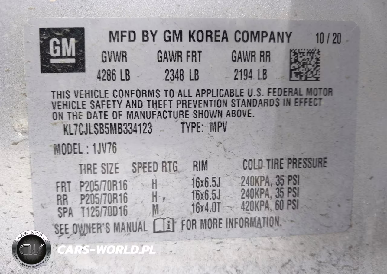 2021 Chevrolet Trax Fwd Lt VIN:KL7CJLSB5MB334123 - 9