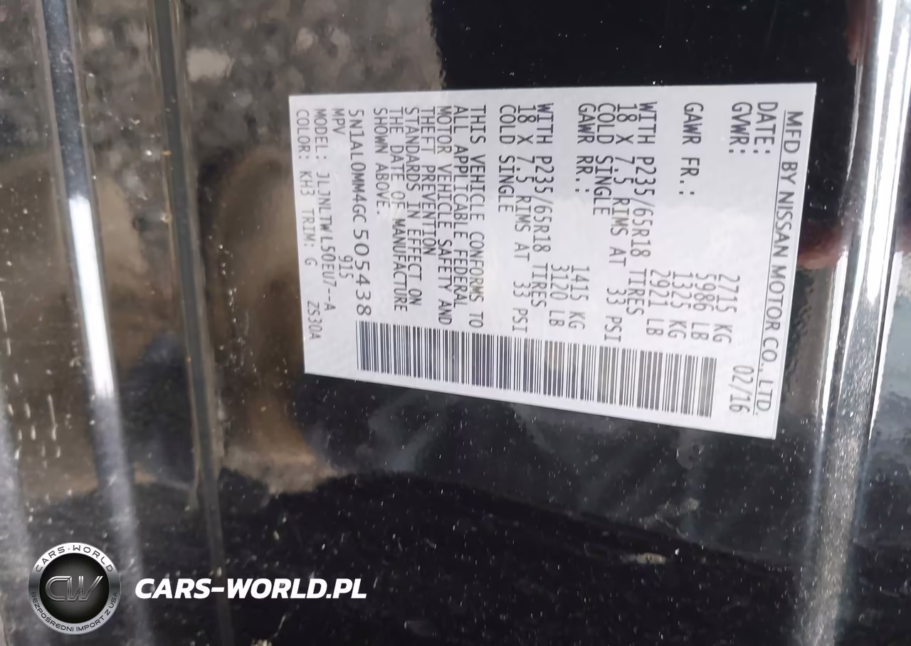 2016 Infiniti Qx60 VIN:5N1AL0MM4GC505438 - 9