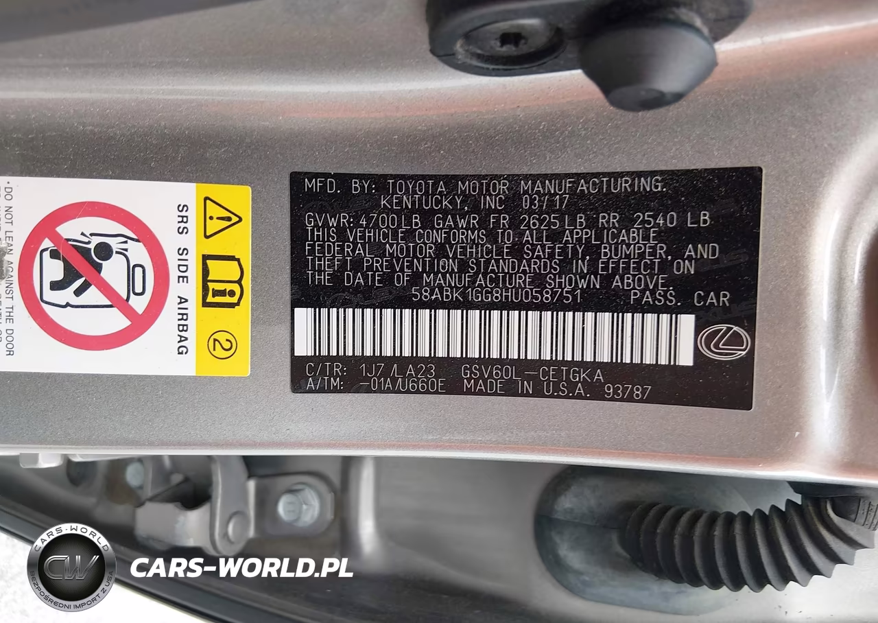 2017 Lexus Es 350 VIN:58ABK1GG8HU058751 - 9