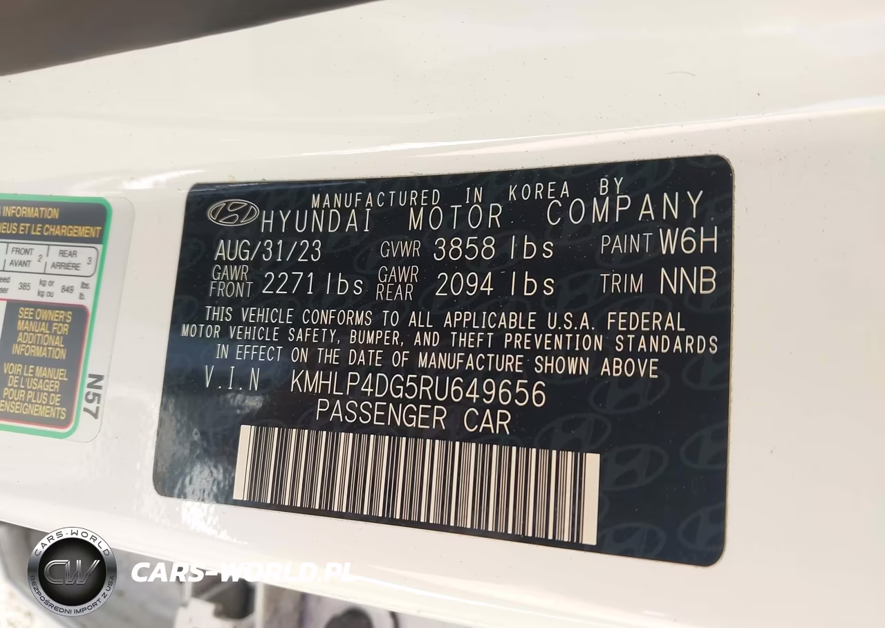 2024 Hyundai Elantra Limited VIN:KMHLP4DG5RU649656 - 9