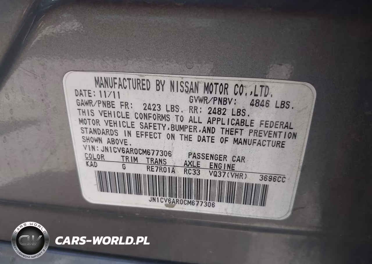 2012 Infiniti G37X VIN:JN1CV6AR0CM677306 - 9