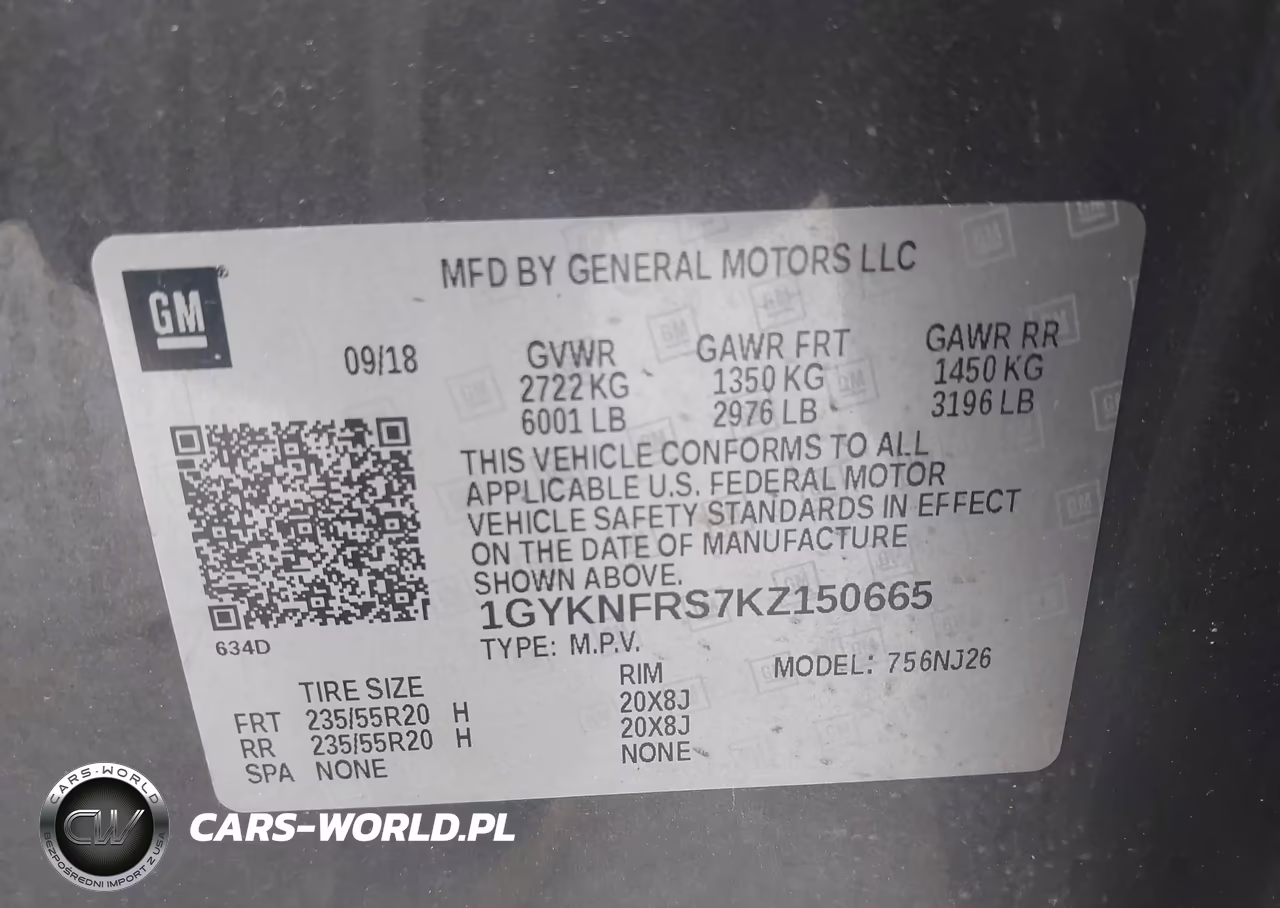 2019 Cadillac Xt5 Premium Luxury VIN:1GYKNFRS7KZ150665 - 9