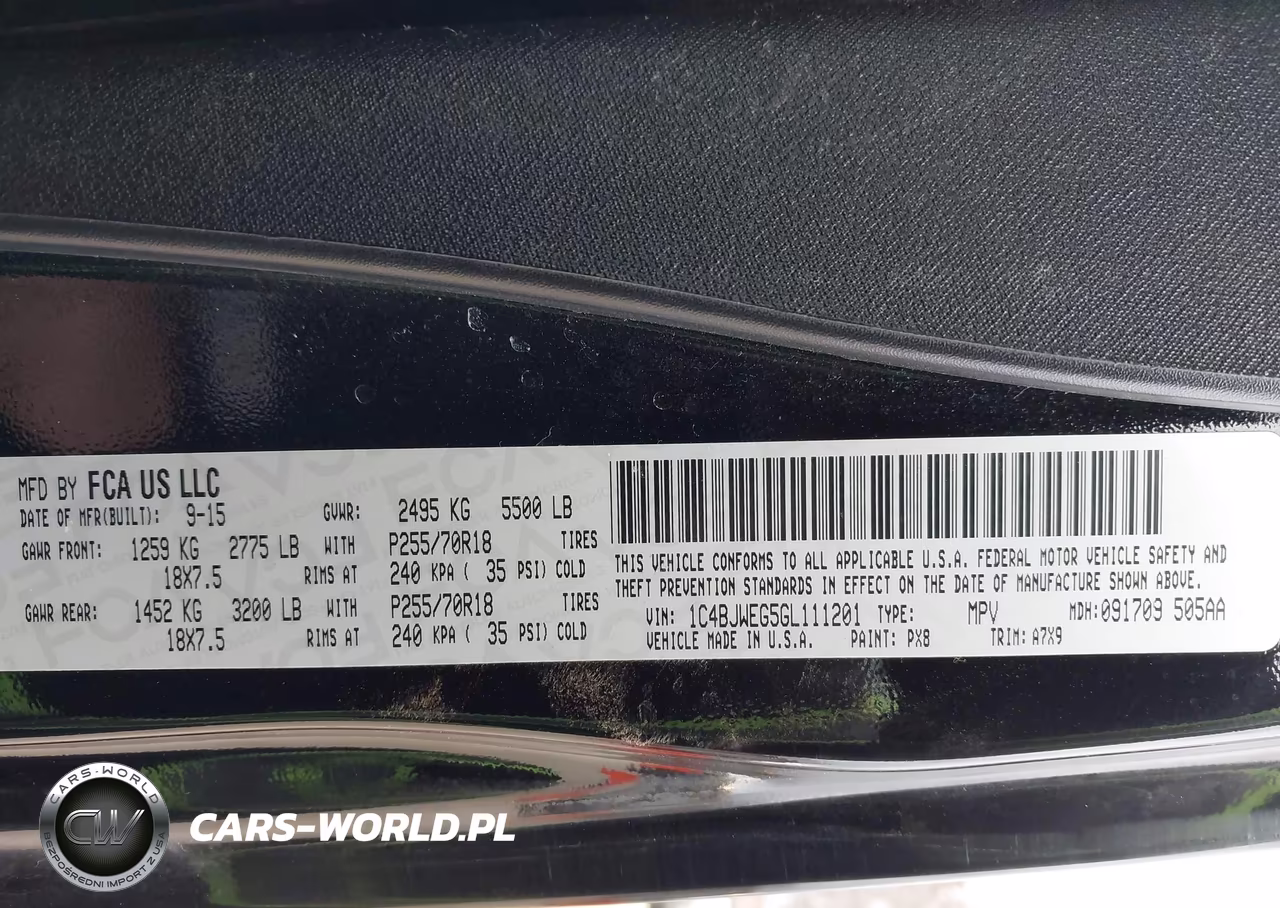 2016 Jeep Wrangler Unlimited Sahara VIN:1C4BJWEG5GL111201 - 9
