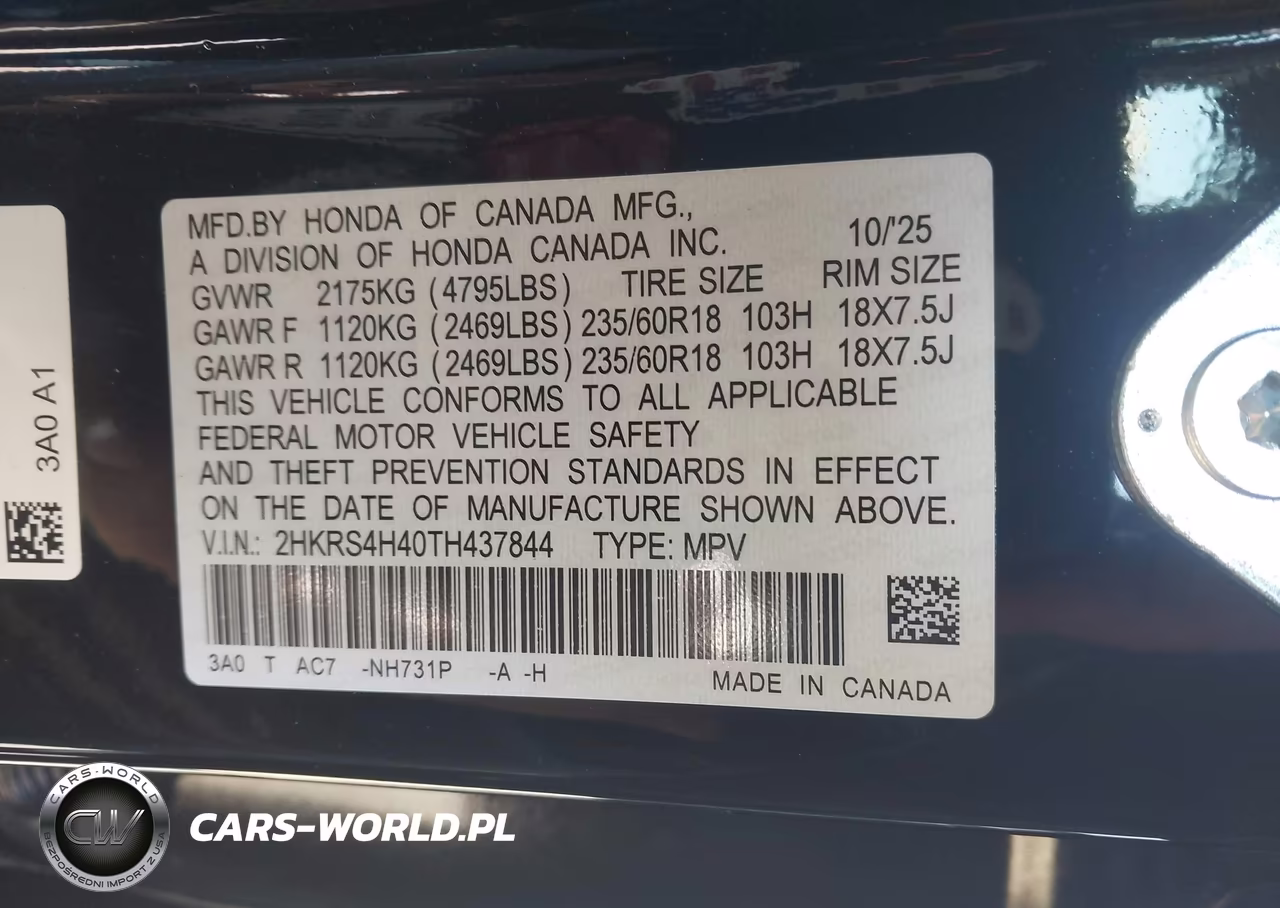 2026 Honda Cr-V Ex Awd VIN:2HKRS4H40TH437844 - 9