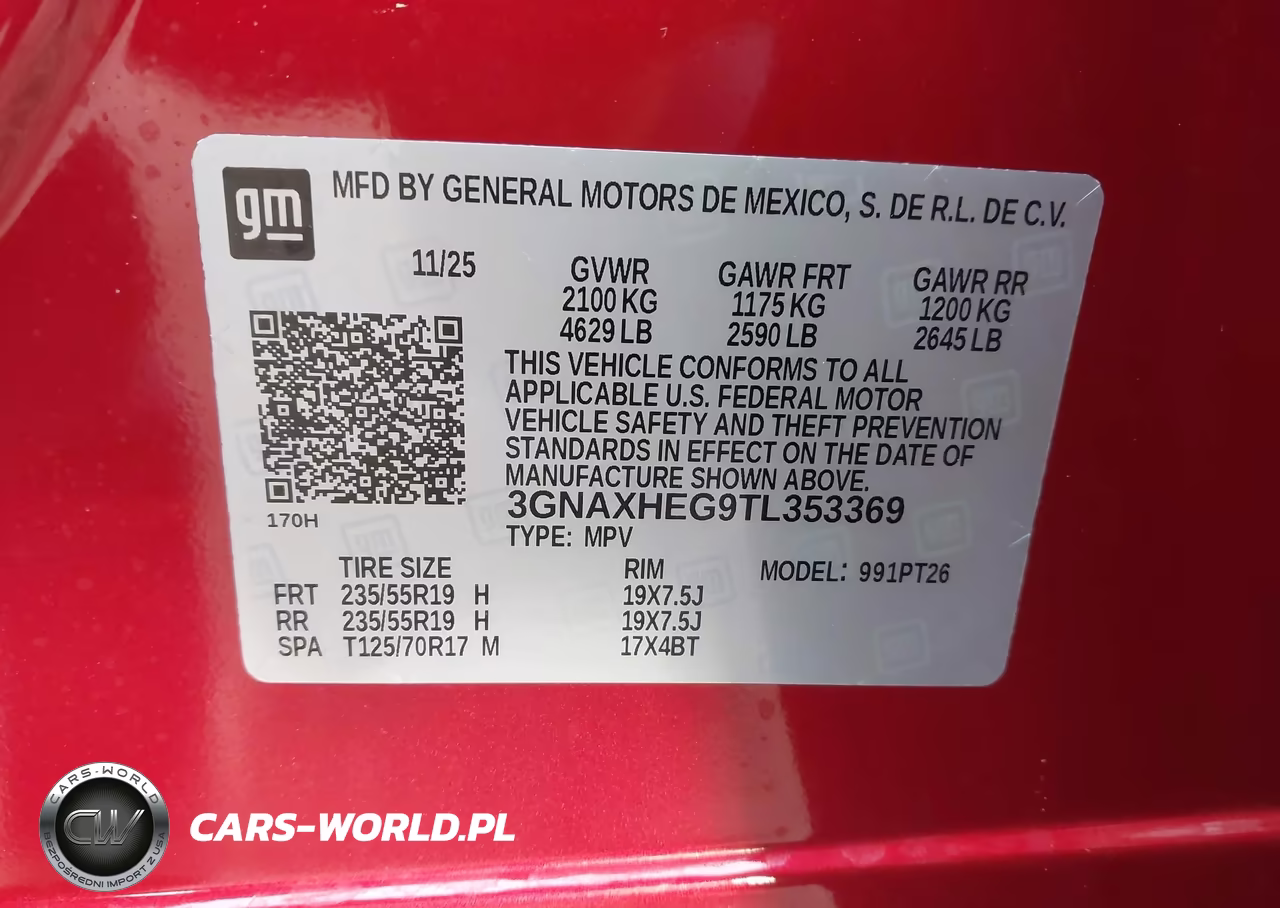 2026 Chevrolet Equinox Fwd Lt VIN:3GNAXHEG9TL353369 - 9