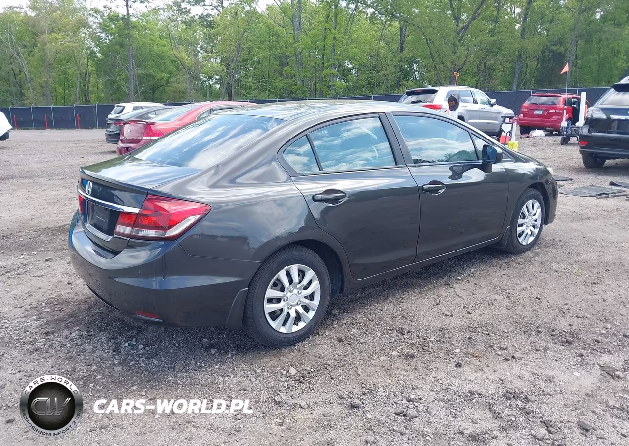 2014 Honda Civic Lx VIN:19XFB2F54EE030796 - 4