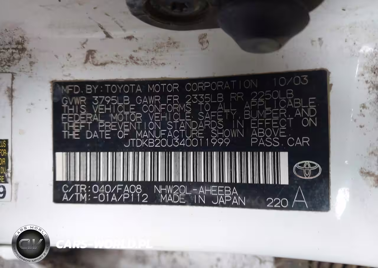 2004 Toyota Prius VIN:JTDKB20U340011999 - 9