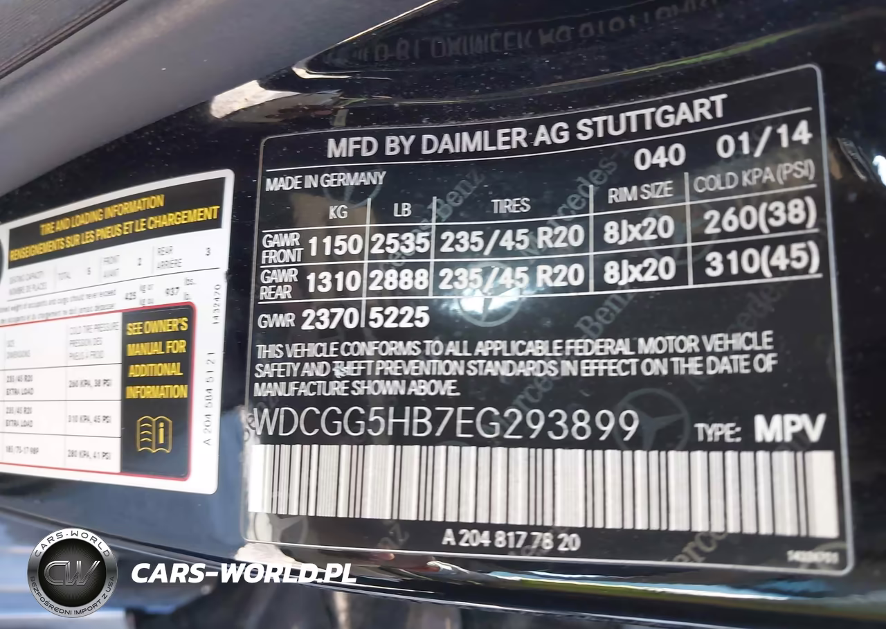 2014 Mercedes-Benz Glk 350 VIN:WDCGG5HB7EG293899 - 9