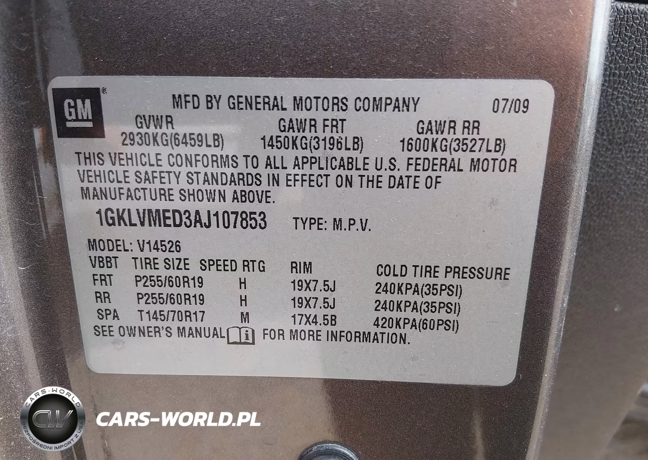 2010 GMC Acadia Slt-1 VIN:1GKLVMED3AJ107853 - 9