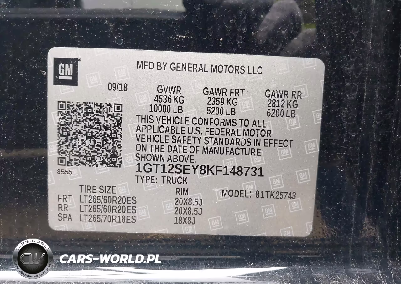 2019 GMC Sierra 2500Hd Denali VIN:1GT12SEY8KF148731 - 9