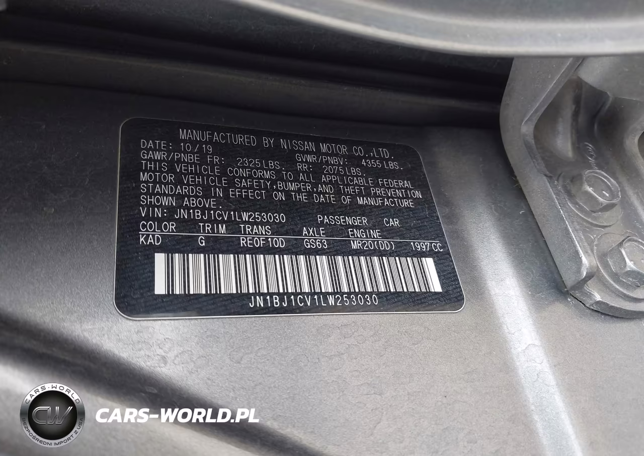 2020 Nissan Rogue Sport S Fwd Xtronic Cvt VIN:JN1BJ1CV1LW253030 - 9