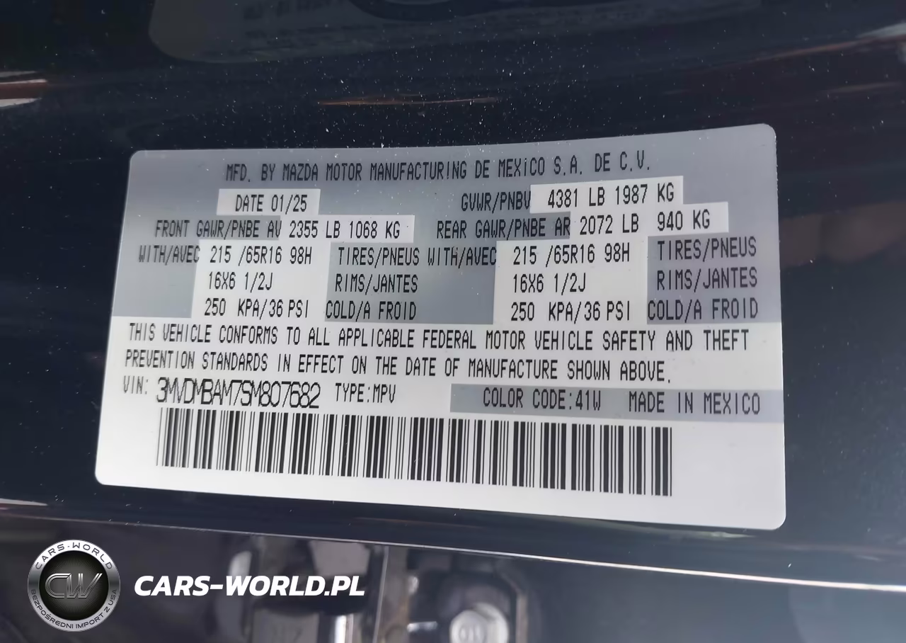 2025 Mazda Cx-30 2.5 S VIN:3MVDMBAM7SM807682 - 9