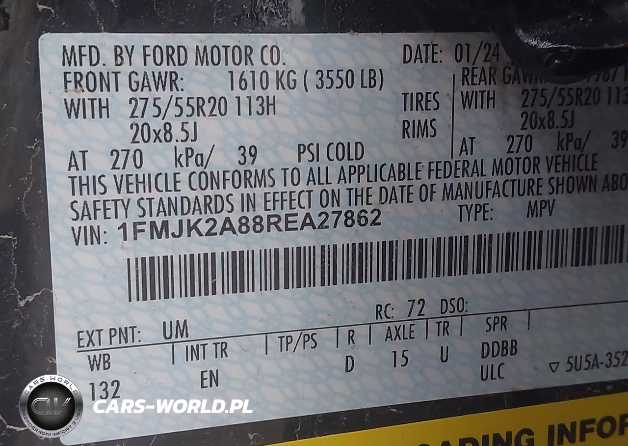 2024 Ford Expedition Limited Max VIN:1FMJK2A88REA27862 - 9