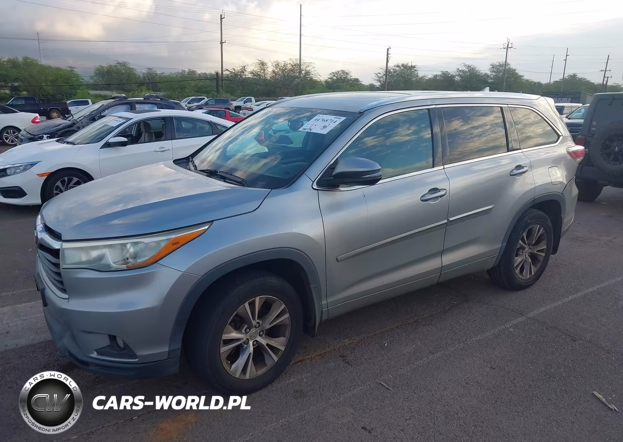 2015 Toyota Highlander Xle V6 VIN:5TDJKRFH0FS186919 - 2