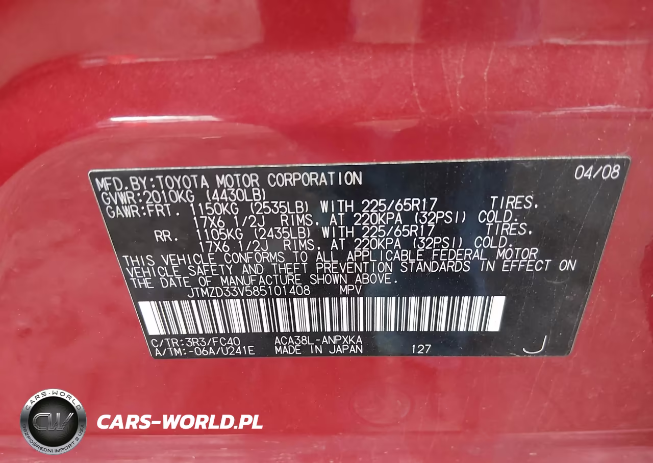 2008 Toyota Rav4 VIN:JTMZD33V585101408 - 9