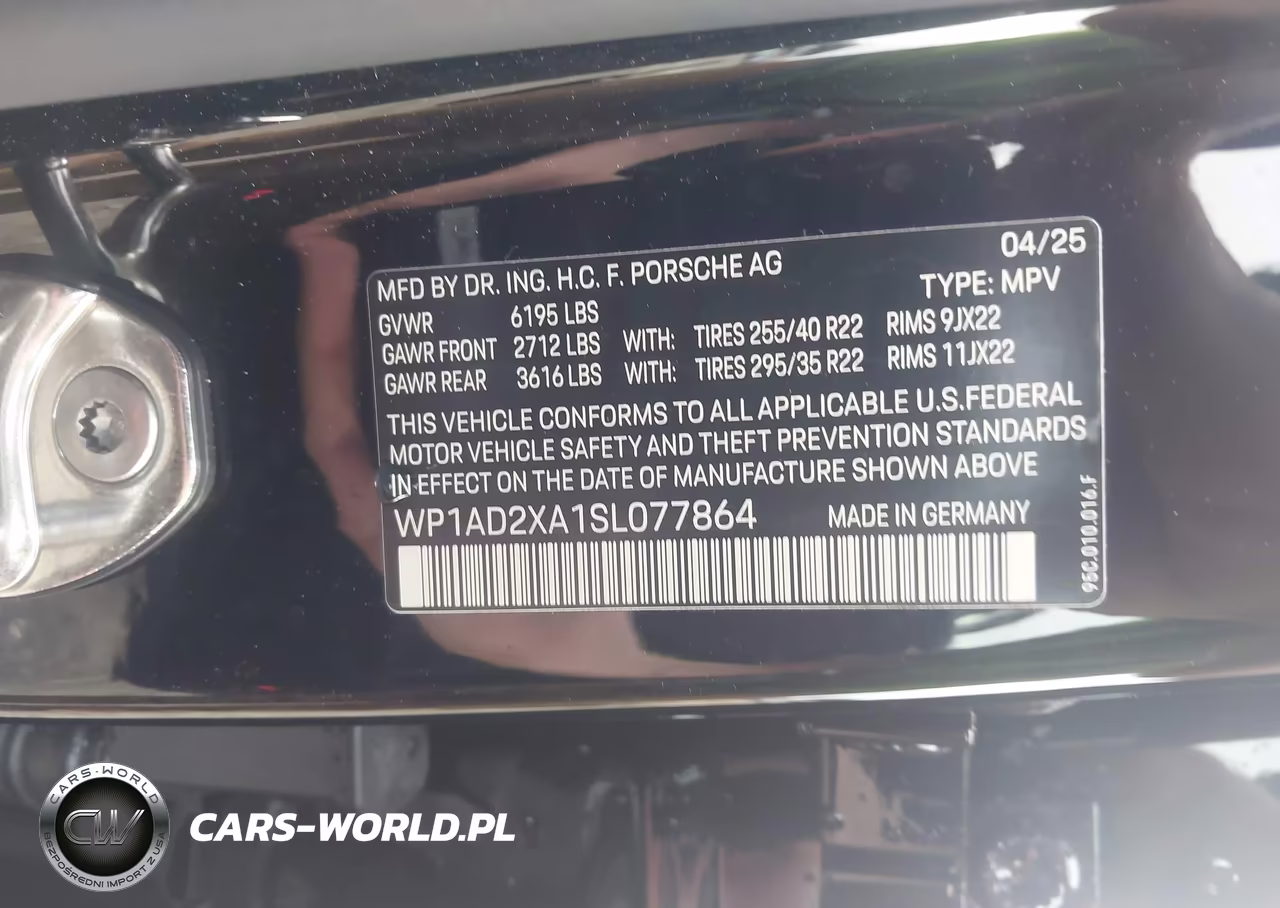 2025 Porsche Macan Electric VIN:WP1AD2XA1SL077864 - 9