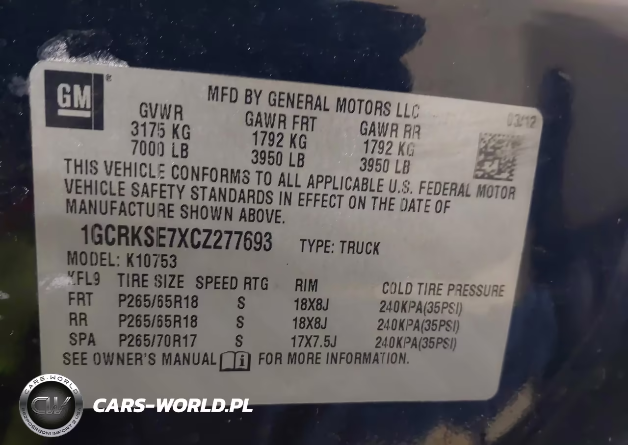 2012 Chevrolet Silverado 1500 Lt VIN:1GCRKSE7XCZ277693 - 9