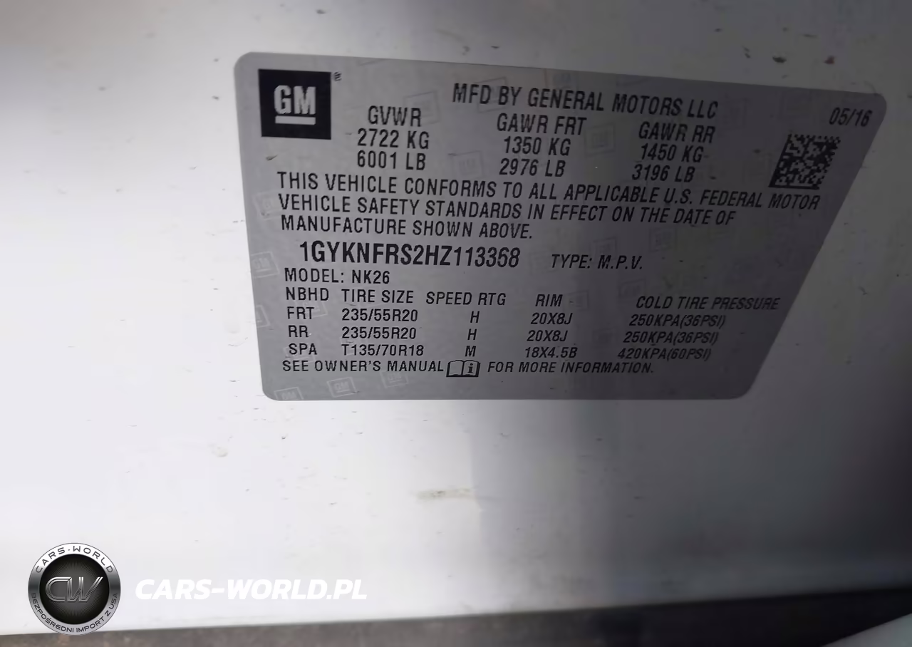 2017 Cadillac Xt5 Platinum VIN:1GYKNFRS2HZ113368 - 9