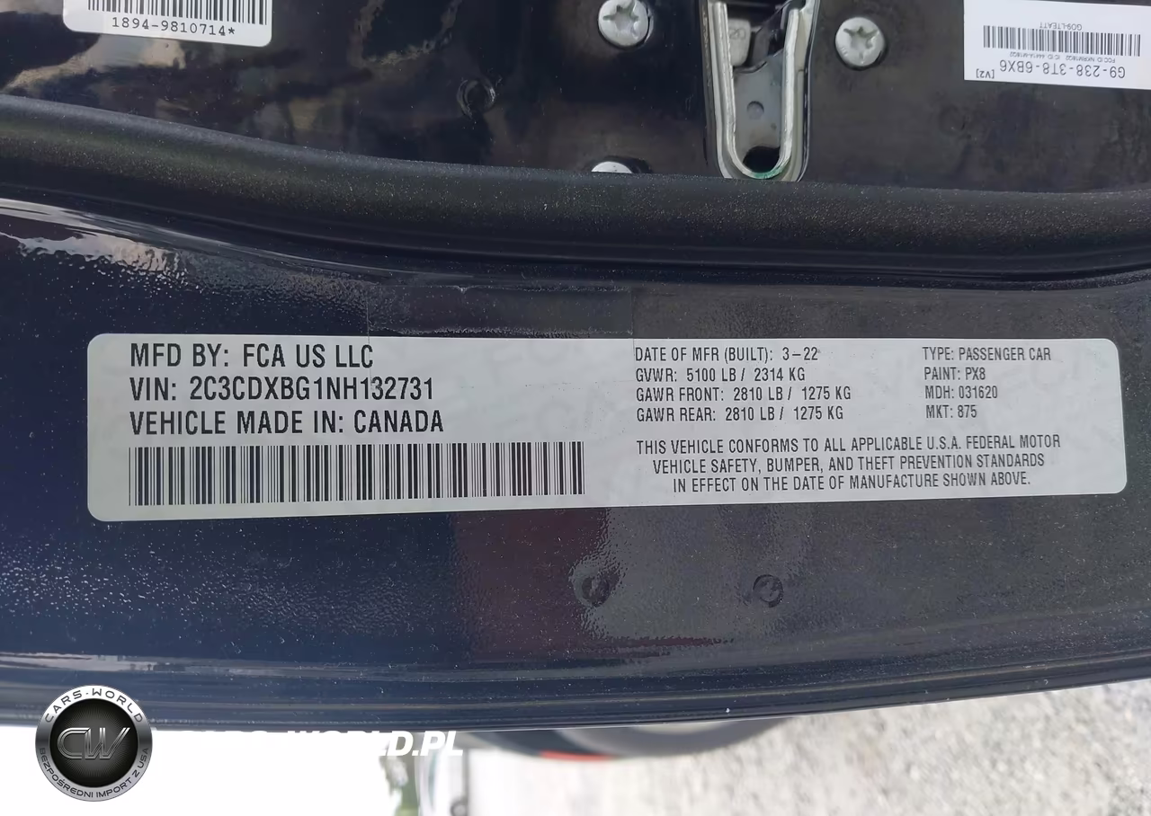 DODGE CHARGER SX VIN:2C3CDXBG1NH132731 - 9