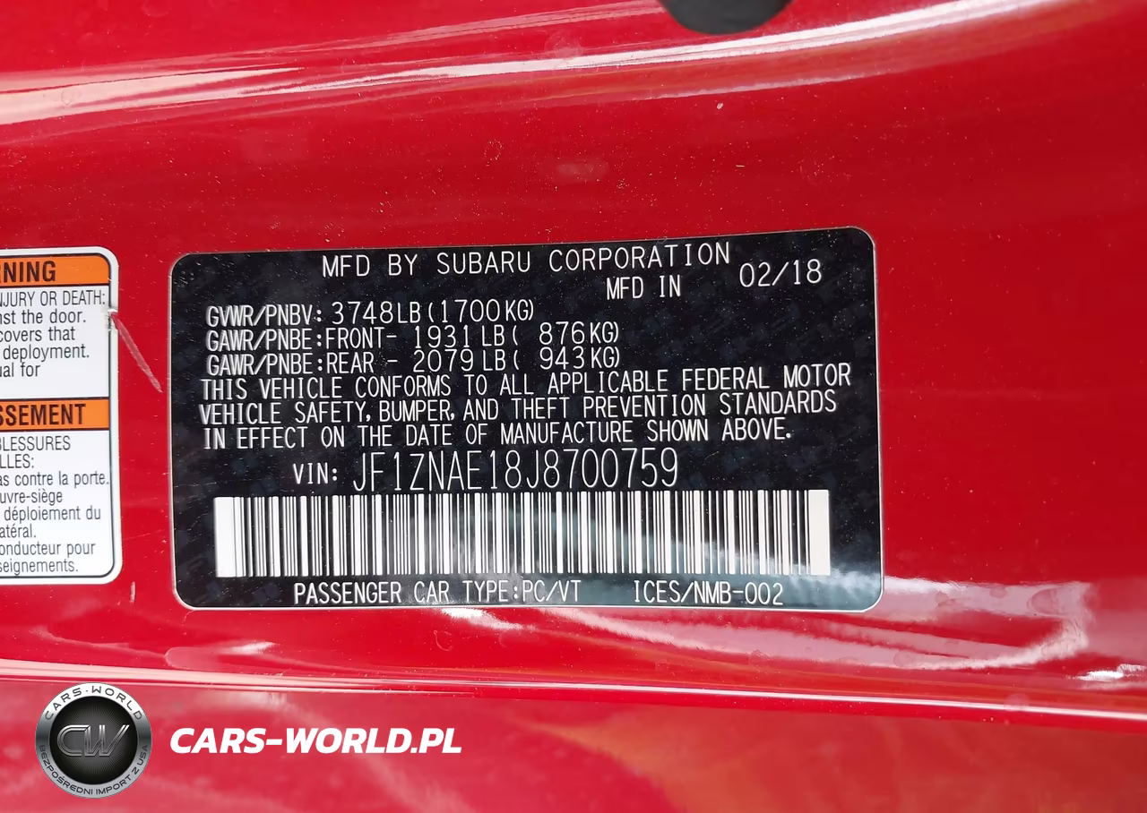 2018 Toyota 86 Gt VIN:JF1ZNAE18J8700759 - 9
