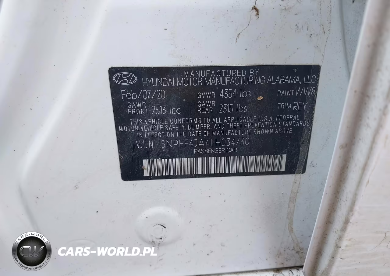 2020 Hyundai Sonata Sel VIN:5NPEF4JA4LH034730 - 9