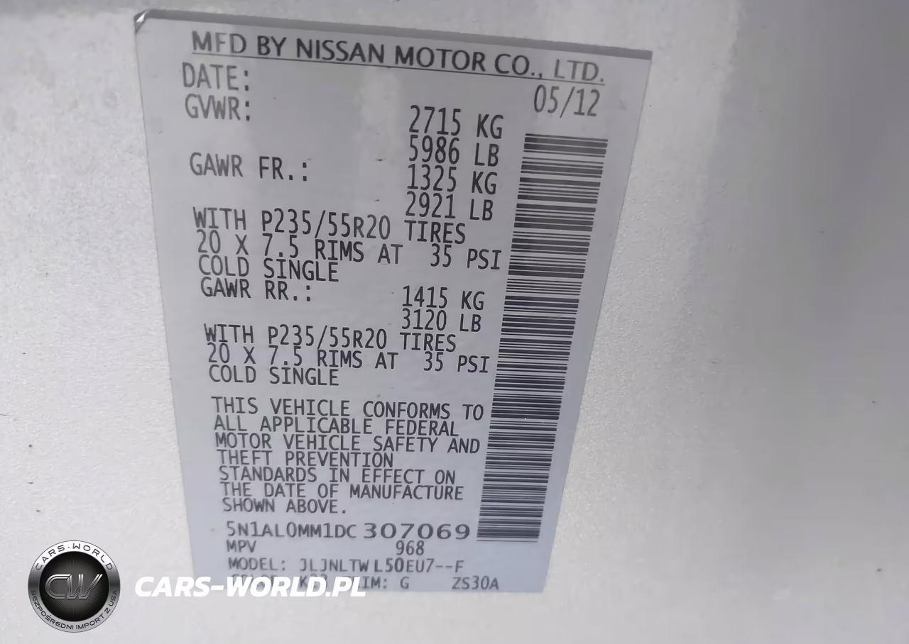 2013 Infiniti Jx35 VIN:5N1AL0MM1DC307069 - 9
