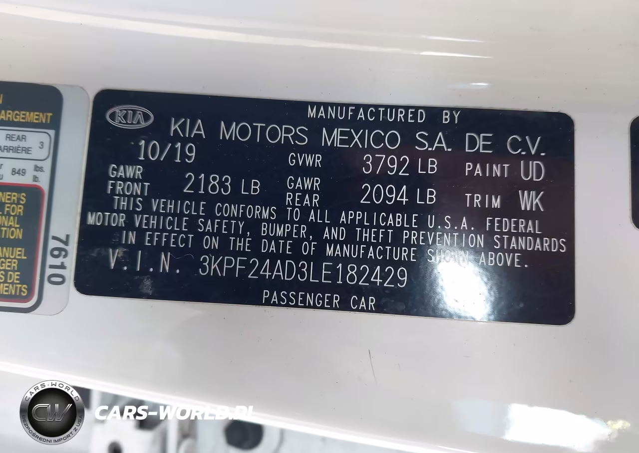2020 Kia Forte Lxs VIN:3KPF24AD3LE182429 - 9
