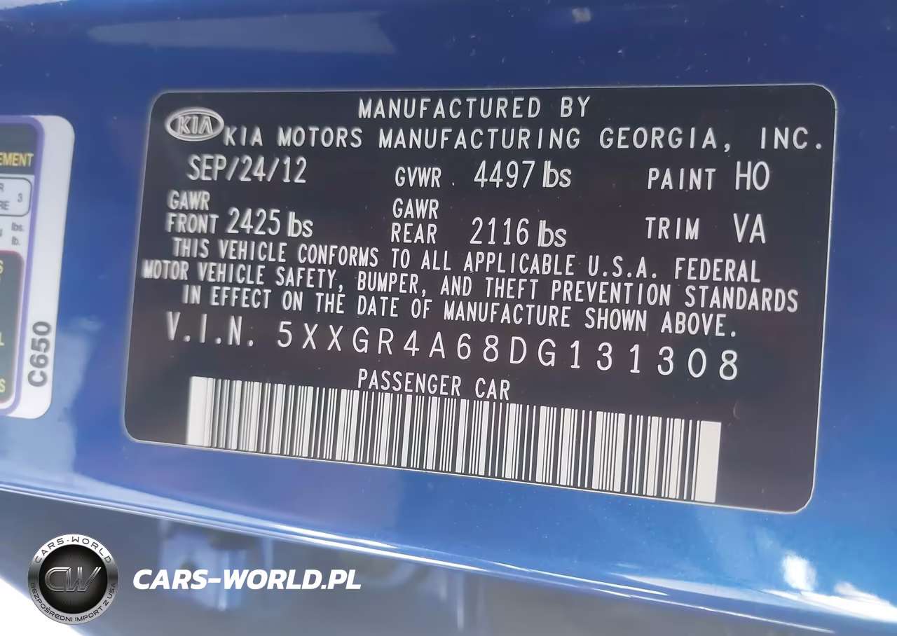 2013 Kia Optima Sx VIN:5XXGR4A68DG131308 - 9