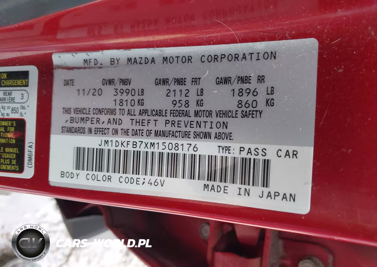 2021 Mazda Cx-3 Sport VIN:JM1DKFB7XM1508176 - 9