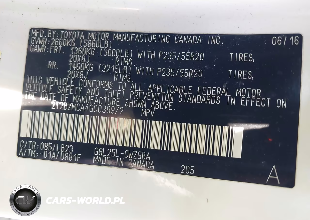 2016 Lexus Rx 350 VIN:2T2BZMCA4GC039972 - 9