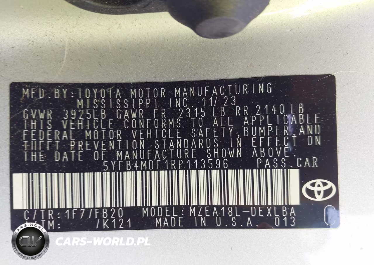 2024 Toyota Corolla Le VIN:5YFB4MDE1RP113596 - 9