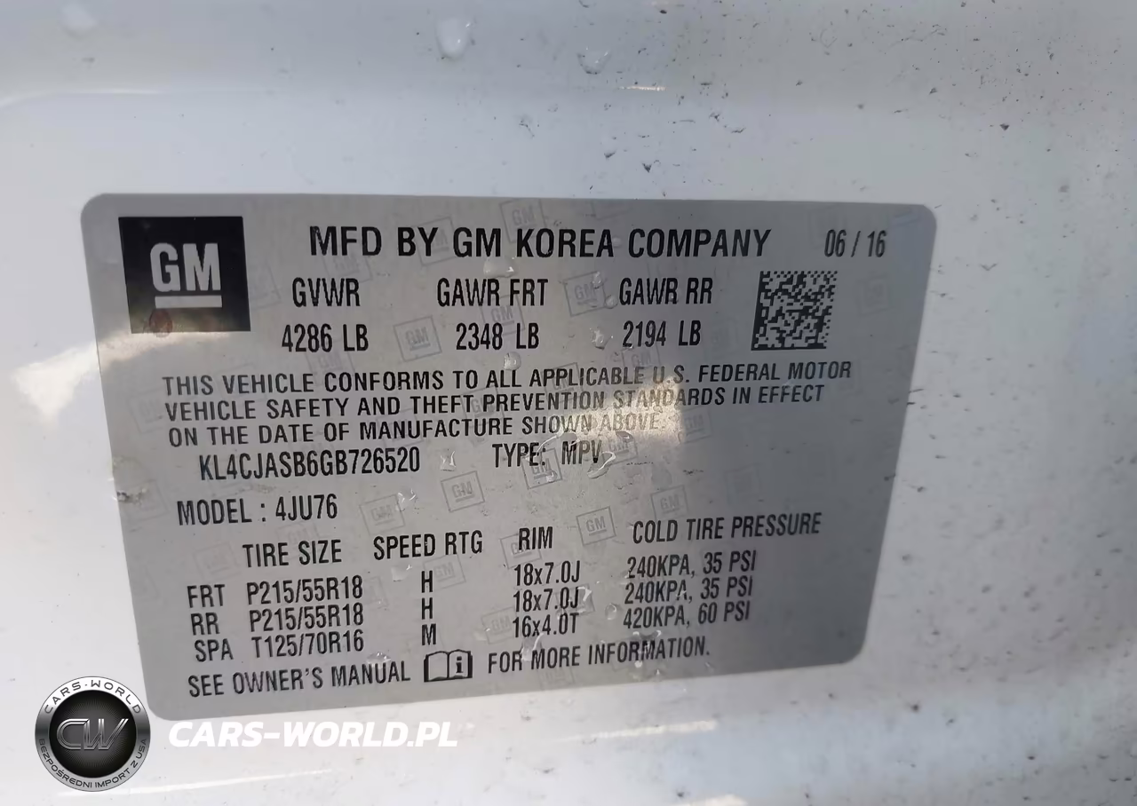 2016 Buick Encore VIN:KL4CJASB6GB726520 - 9
