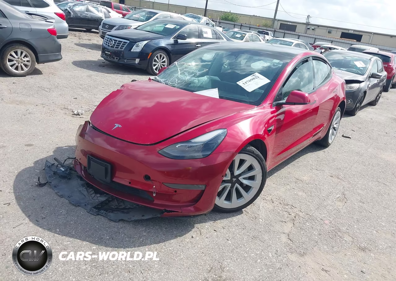 2022 Tesla Model 3 Long Range Dual Motor All-Wheel Drive VIN:5YJ3E1EB6NF187977 - 2