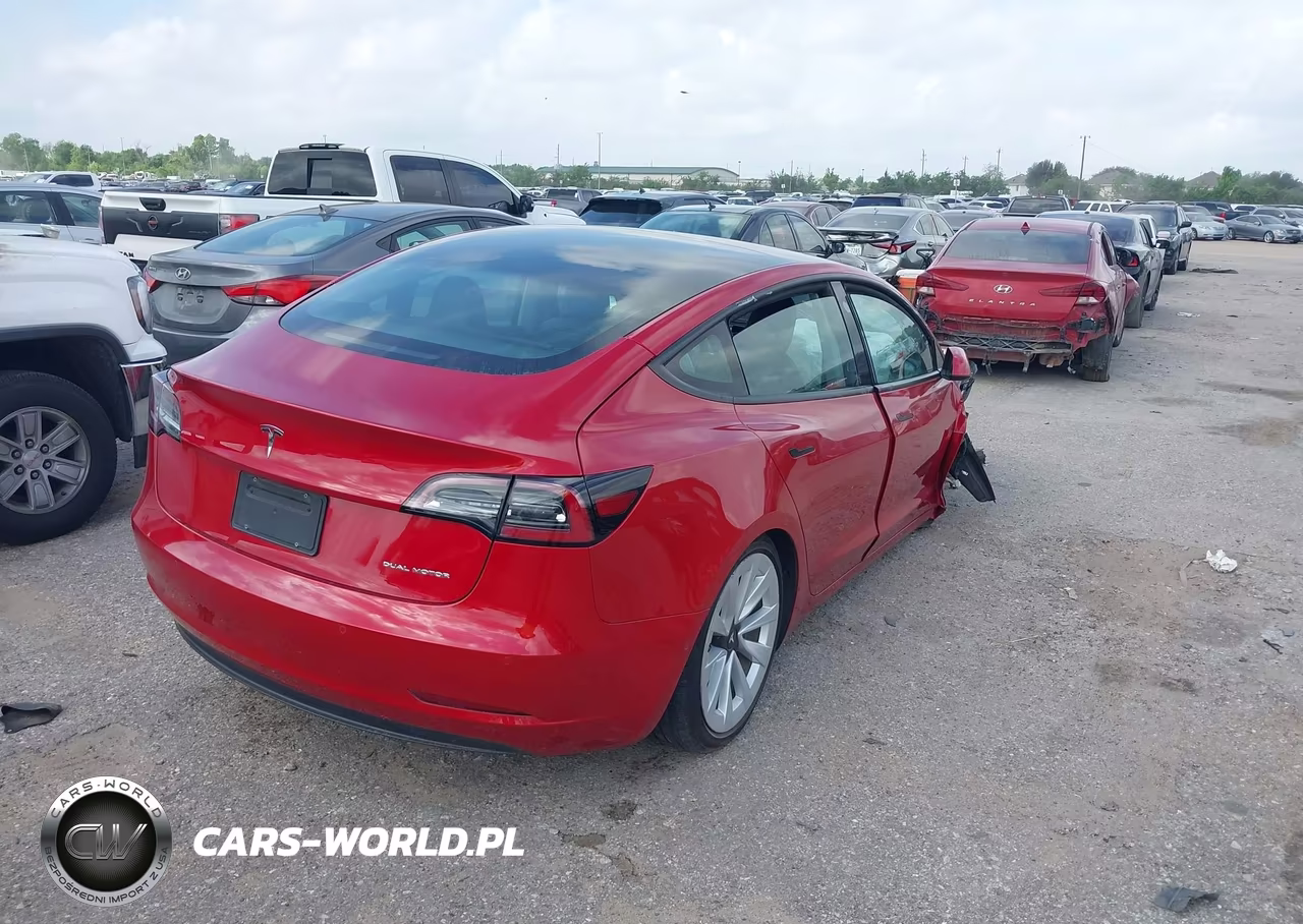 2022 Tesla Model 3 Long Range Dual Motor All-Wheel Drive VIN:5YJ3E1EB6NF187977 - 4