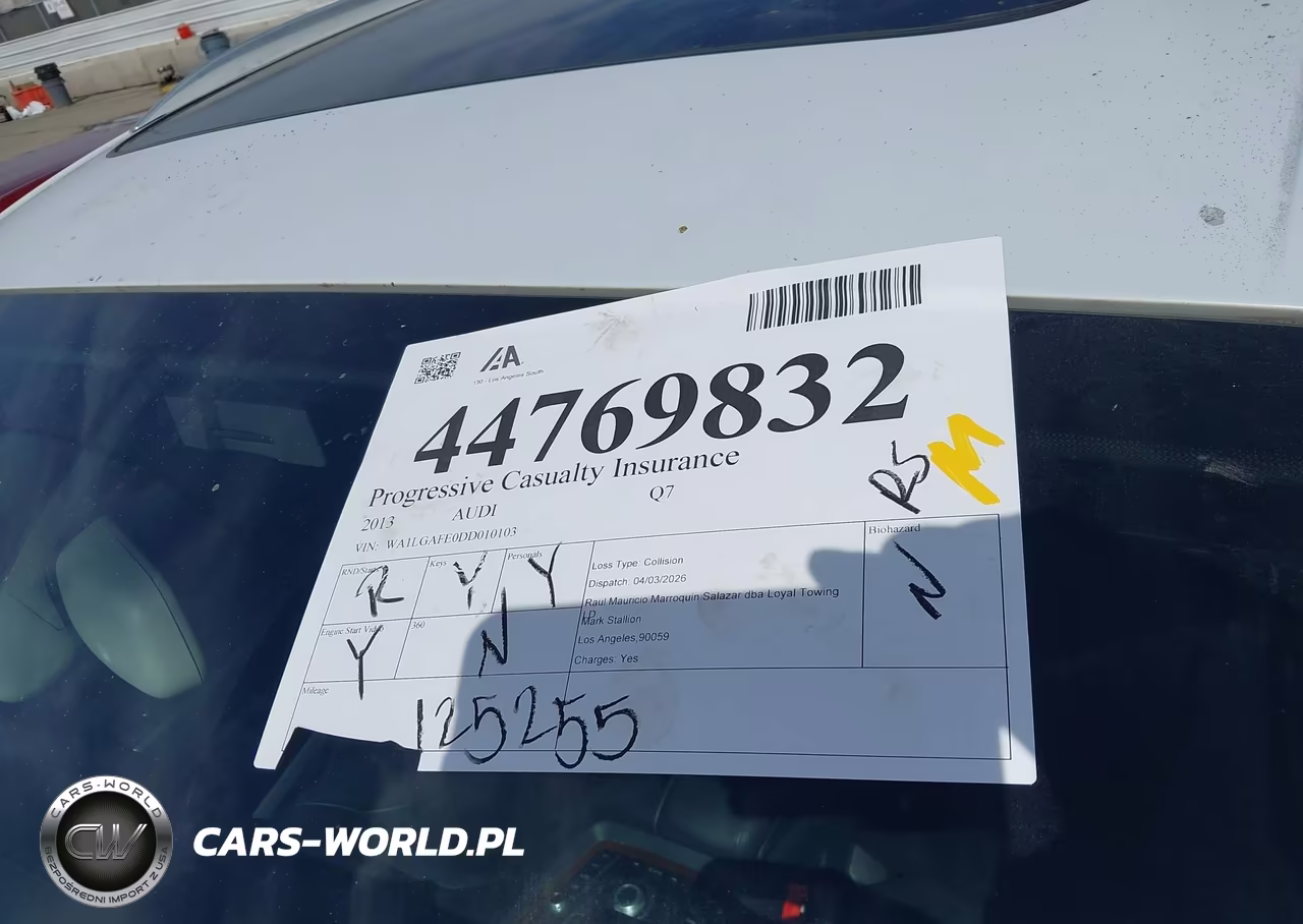 2013 Audi Q7 3.0T Premium VIN:WA1LGAFE0DD010103 - 13