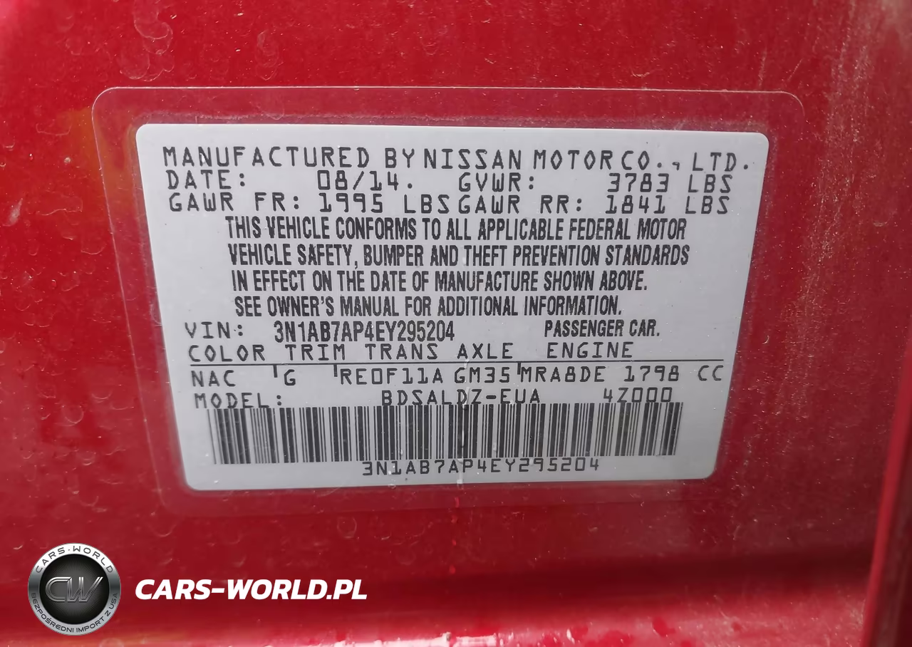 2014 Nissan Sentra Sv VIN:3N1AB7AP4EY295204 - 9