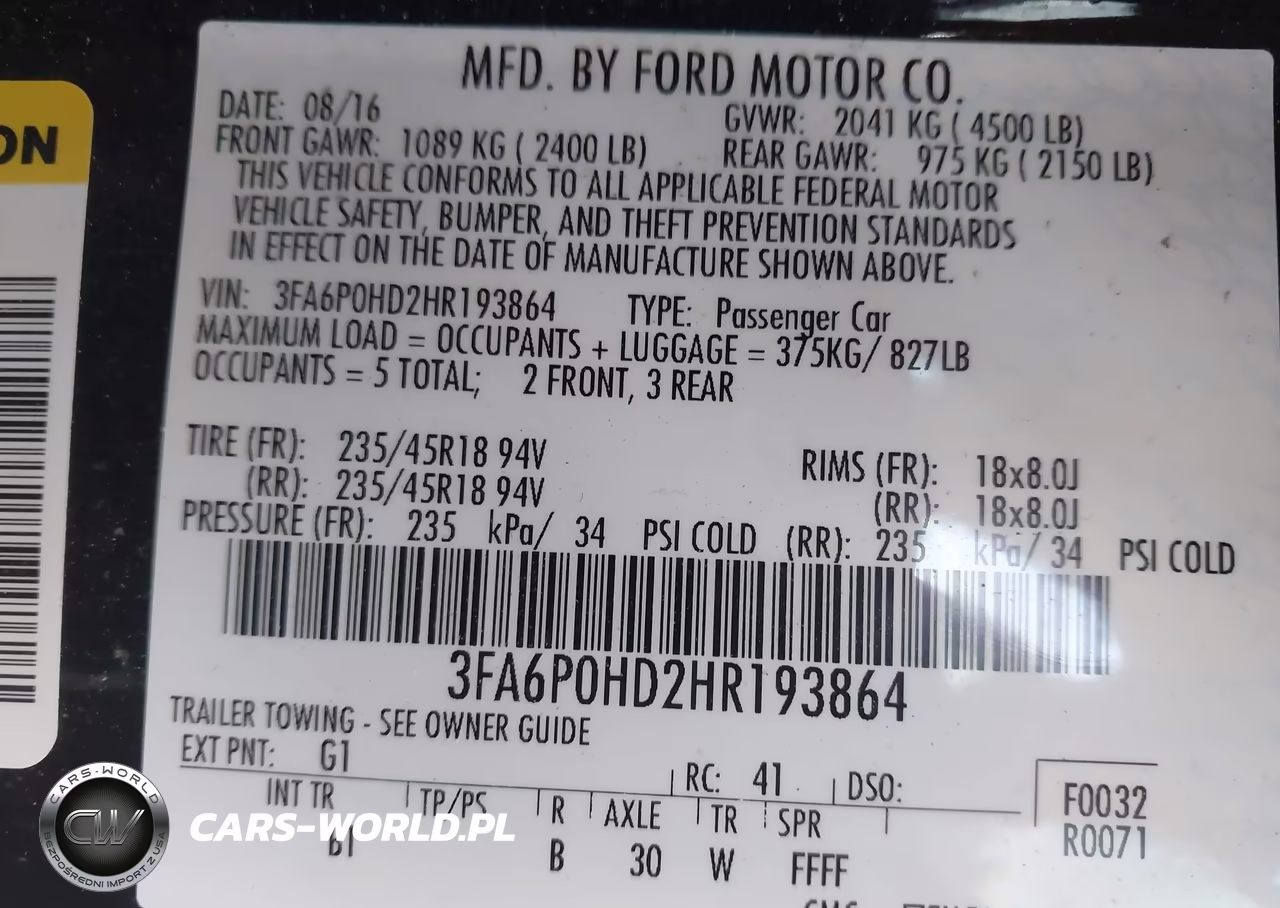 2017 Ford Fusion Se VIN:3FA6P0HD2HR193864 - 9