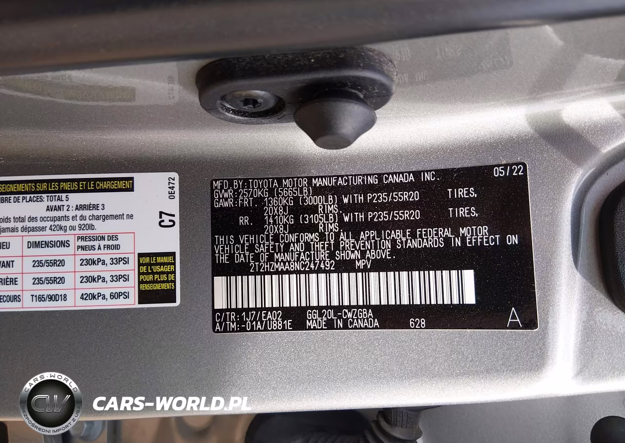 2022 Lexus Rx 350 VIN:2T2HZMAA8NC247492 - 9