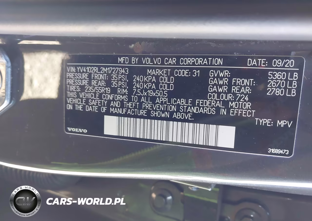 2021 Volvo Xc60 T5 Inscription VIN:YV4102RL2M1727943 - 9