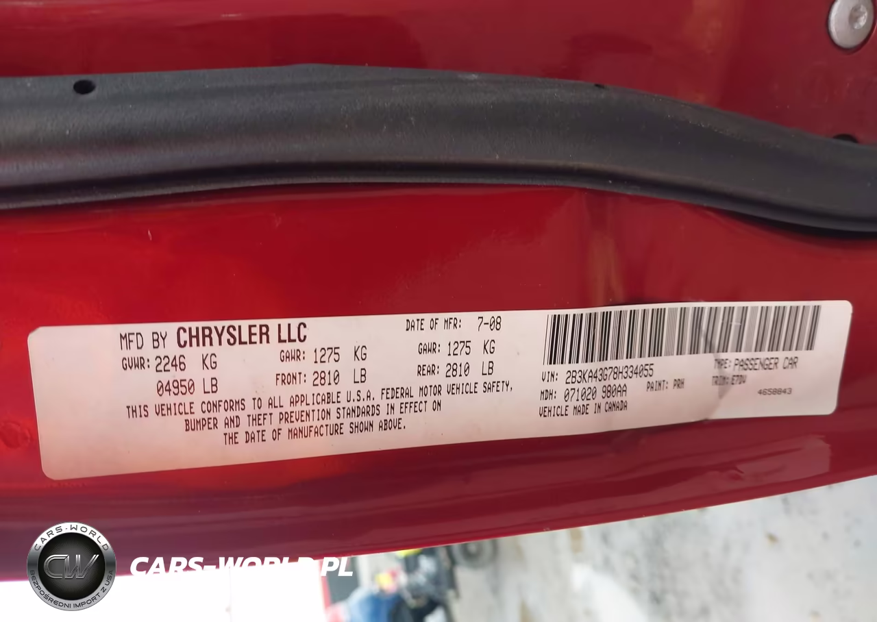 2008 Dodge Charger VIN:2B3KA43G78H334055 - 9