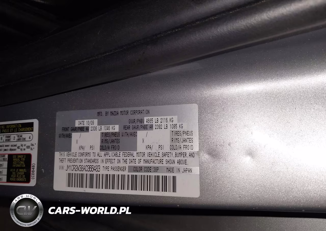 2010 Mazda Mazda5 Sport VIN:JM1CR2W38A0366483 - 9