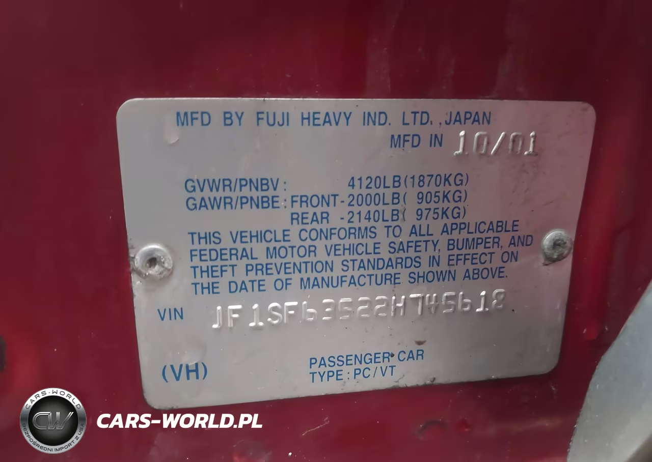 2002 Subaru Forester L VIN:JF1SF63522H745618 - 9