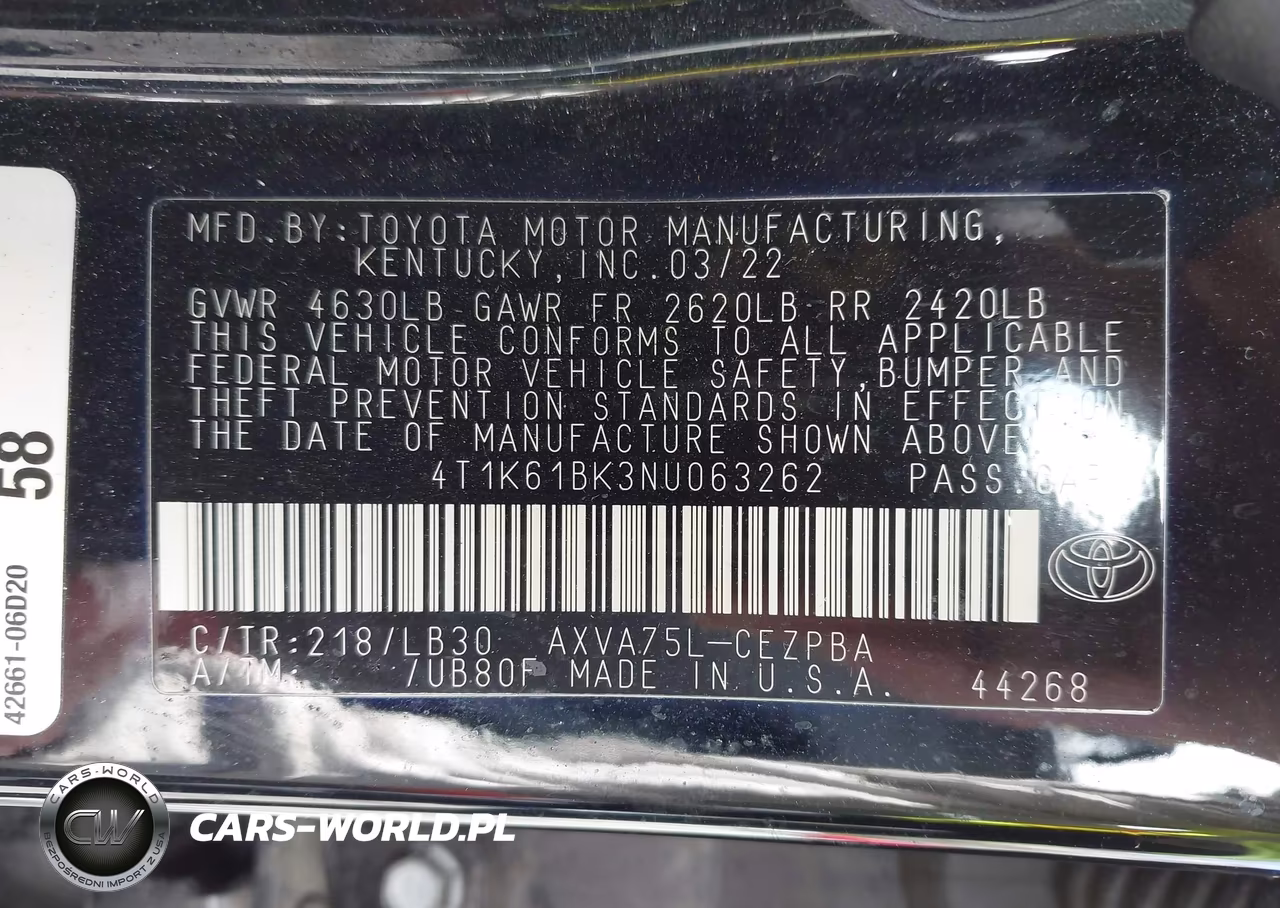 2022 Toyota Camry Xse Awd VIN:4T1K61BK3NU063262 - 9