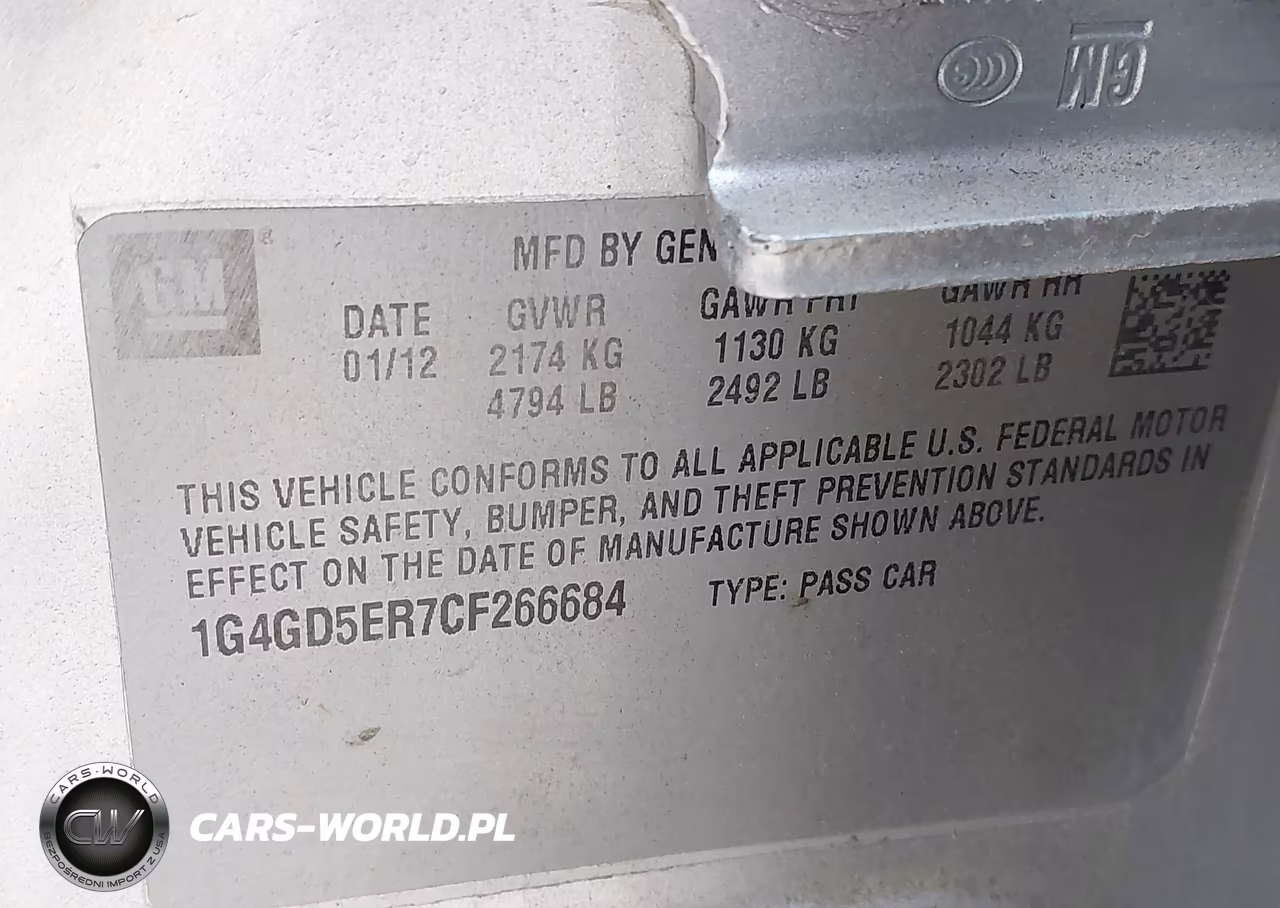 2012 Buick Lacrosse Premium 1 Group VIN:1G4GD5ER7CF266684 - 9