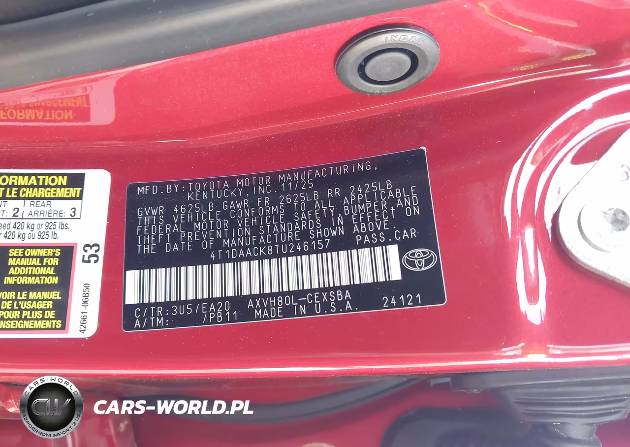 2026 Toyota Camry Nightshade VIN:4T1DAACK8TU246157 - 9