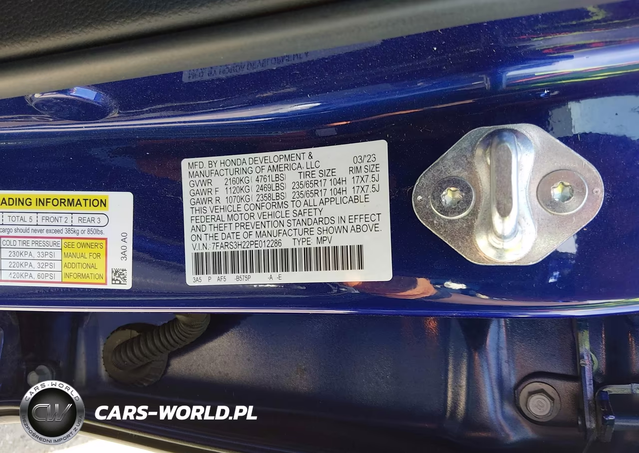 2023 Honda Cr-V Lx 2Wd VIN:7FARS3H22PE012286 - 9
