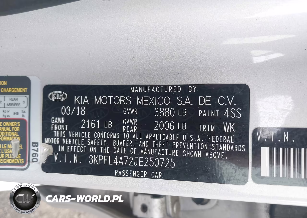 2018 Kia Forte Lx VIN:3KPFL4A72JE250725 - 9